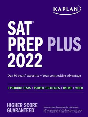 cover image of SAT Prep Plus 2022